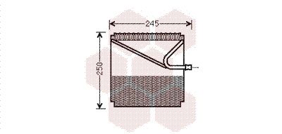 VAN WEZEL Höyrystin, ilmastointilaite 3000V454